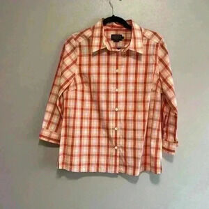 Pendleton button up blouse medium
